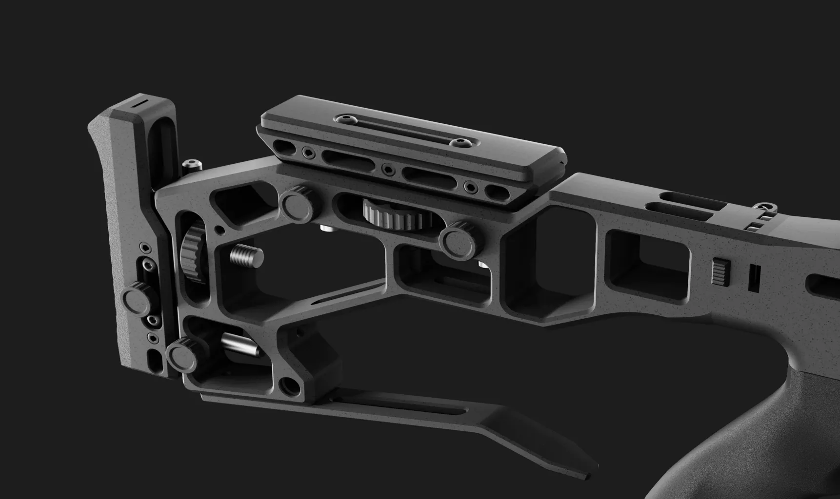 Fully adjustable tactical stock